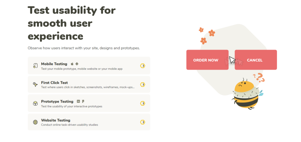 Usability testing tools